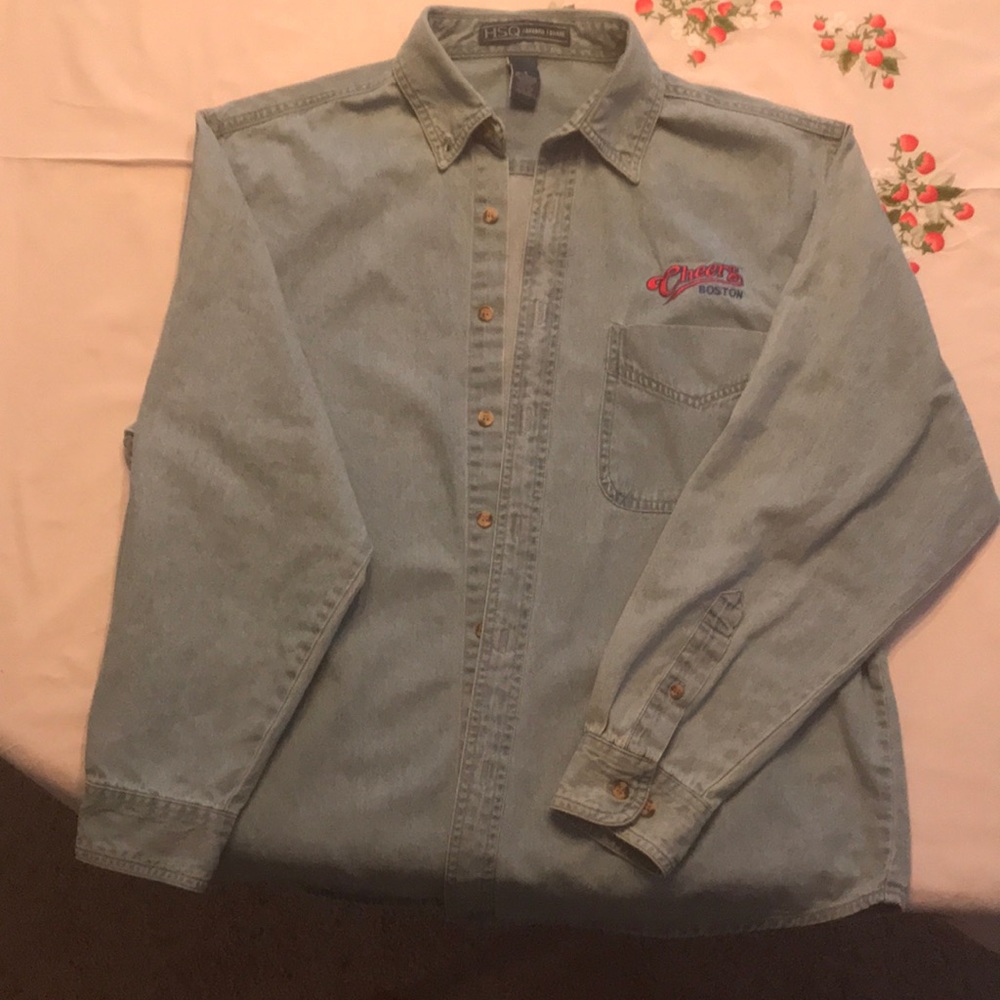 Authentic Denim shirt from “Cheers Bar” in Boston.